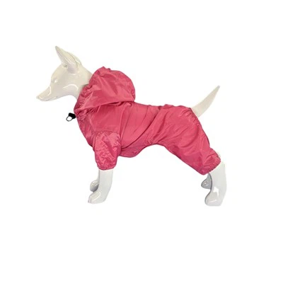 Hoodie کے ساتھ کتے برساتی